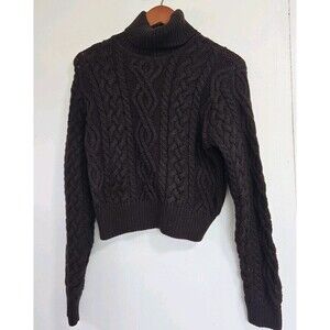 Vintage DKNY Sweater Womens P Cableknit Preppy Academia Twee Comfort Basics